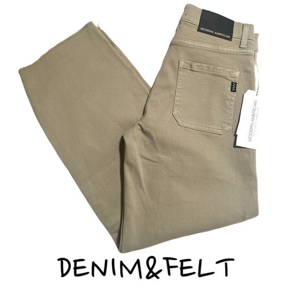 Modern American Farrah High-Rise Crop Wide-Leg Denim Jeans | NEW/NWT!!💚💚 - Picture 10 of 11